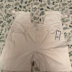 Crown & Ivy White Denim Pants
